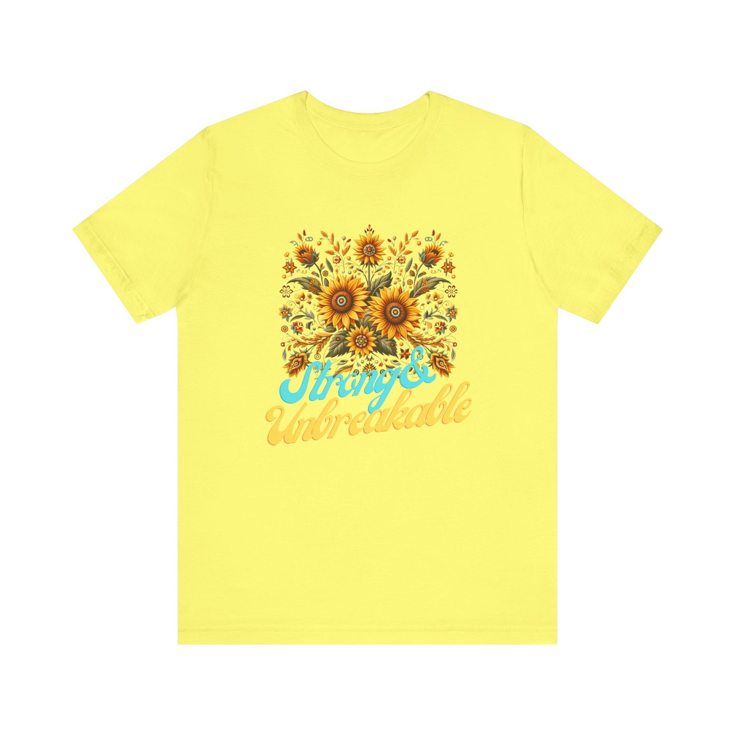 Unisex Floral Graphic Tee - Strong & Unbreakable