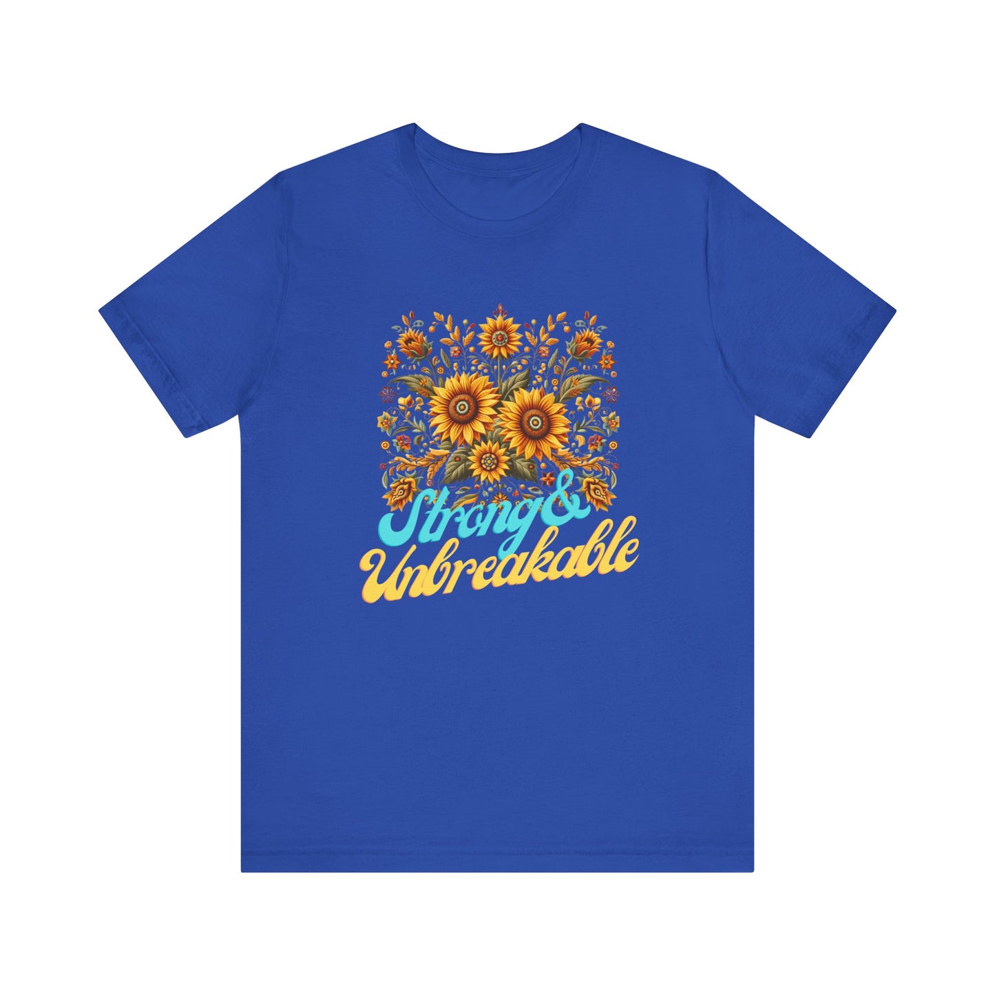 Unisex Floral Graphic Tee - Strong & Unbreakable