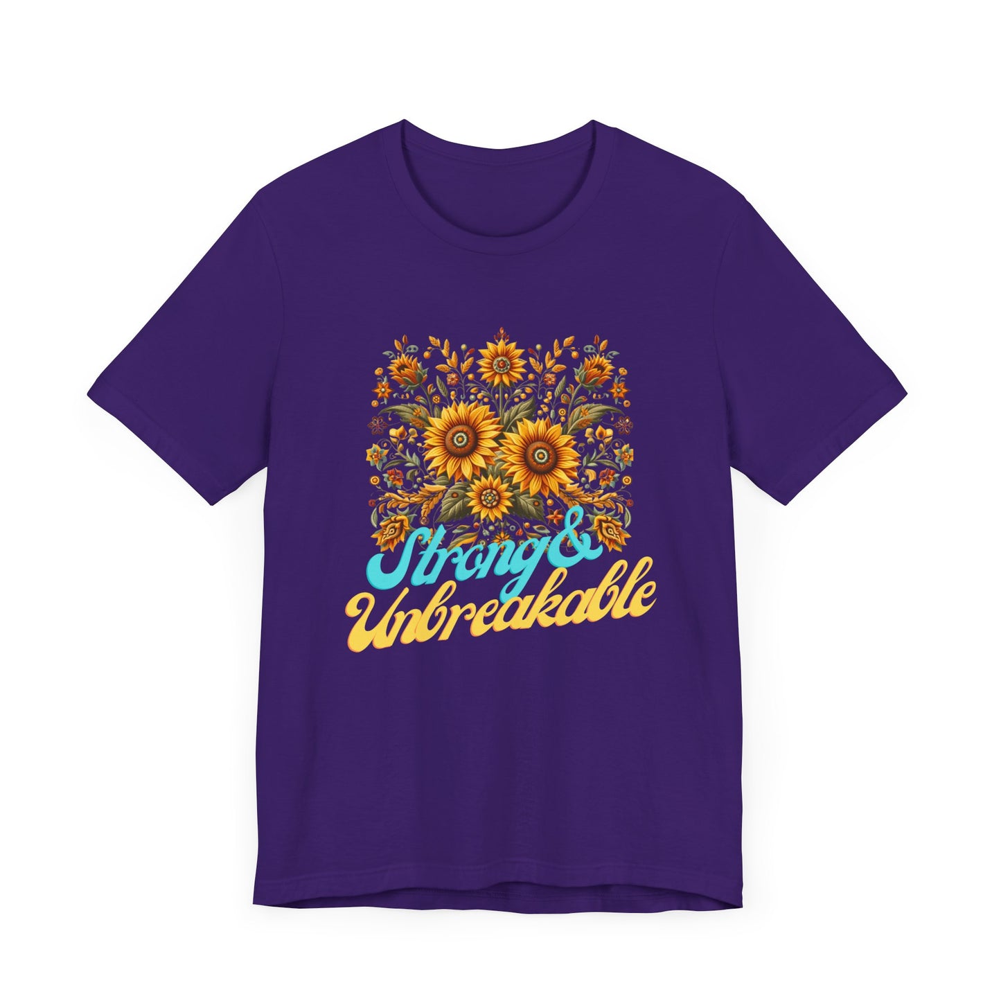 Unisex Floral Graphic Tee - Strong & Unbreakable