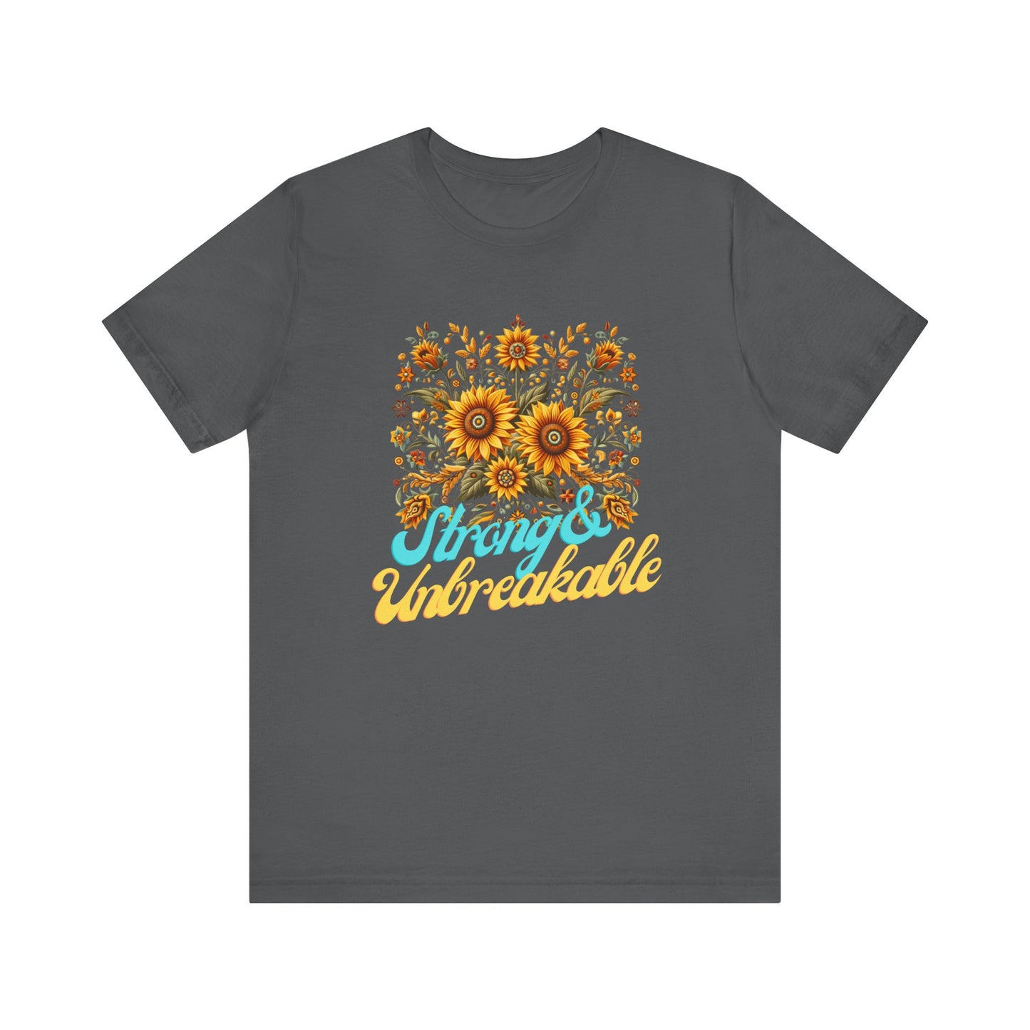 Unisex Floral Graphic Tee - Strong & Unbreakable