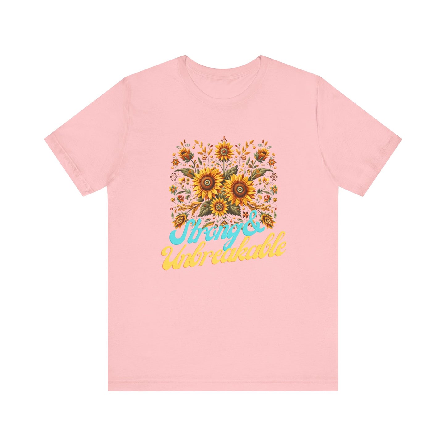 Unisex Floral Graphic Tee - Strong & Unbreakable