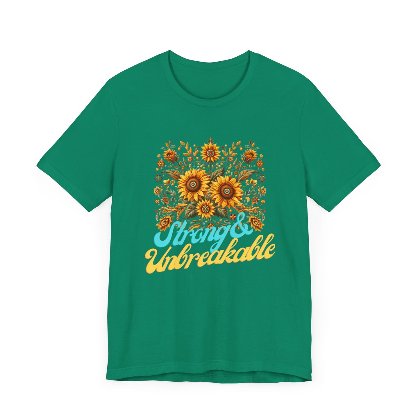 Unisex Floral Graphic Tee - Strong & Unbreakable