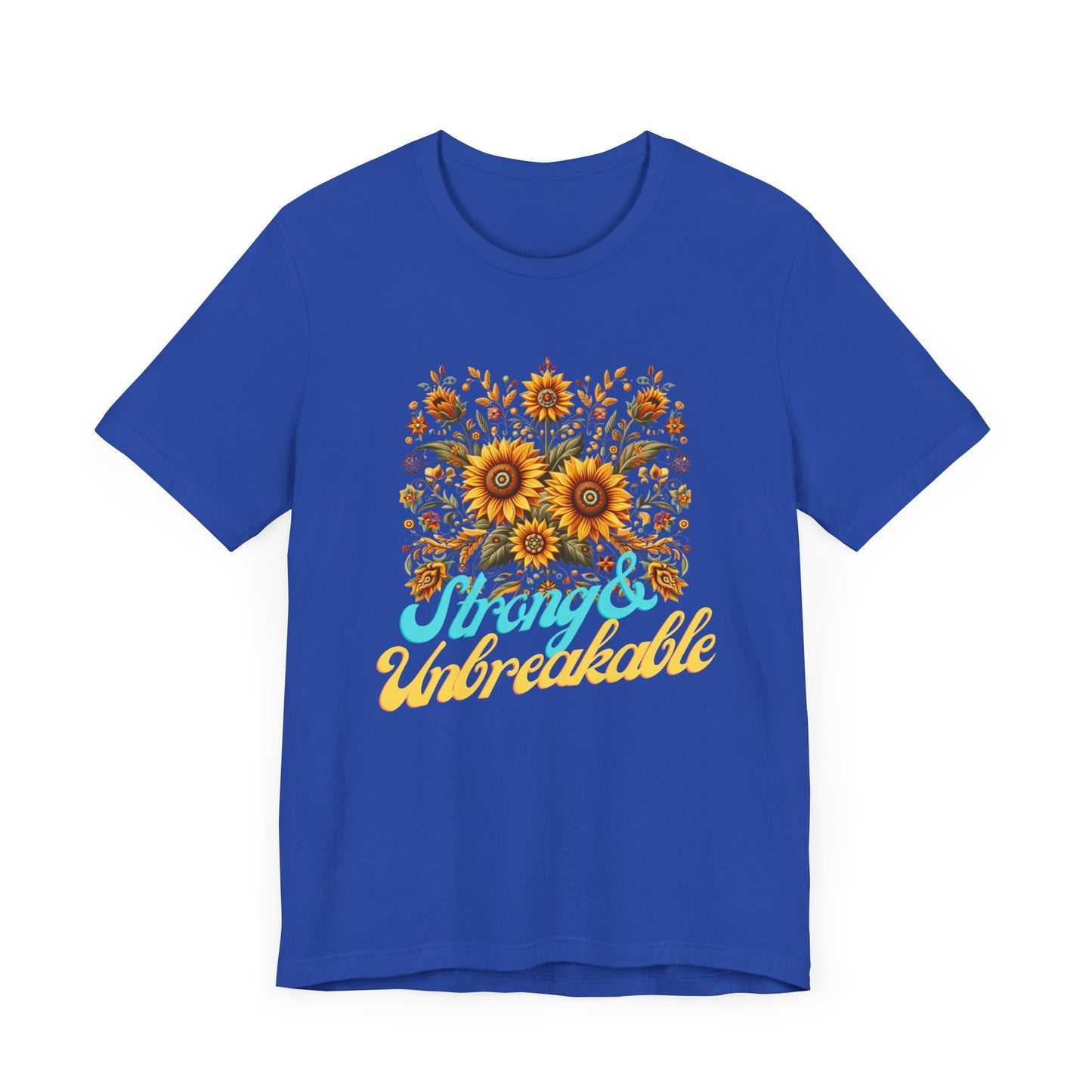 Unisex Floral Graphic Tee - Strong & Unbreakable