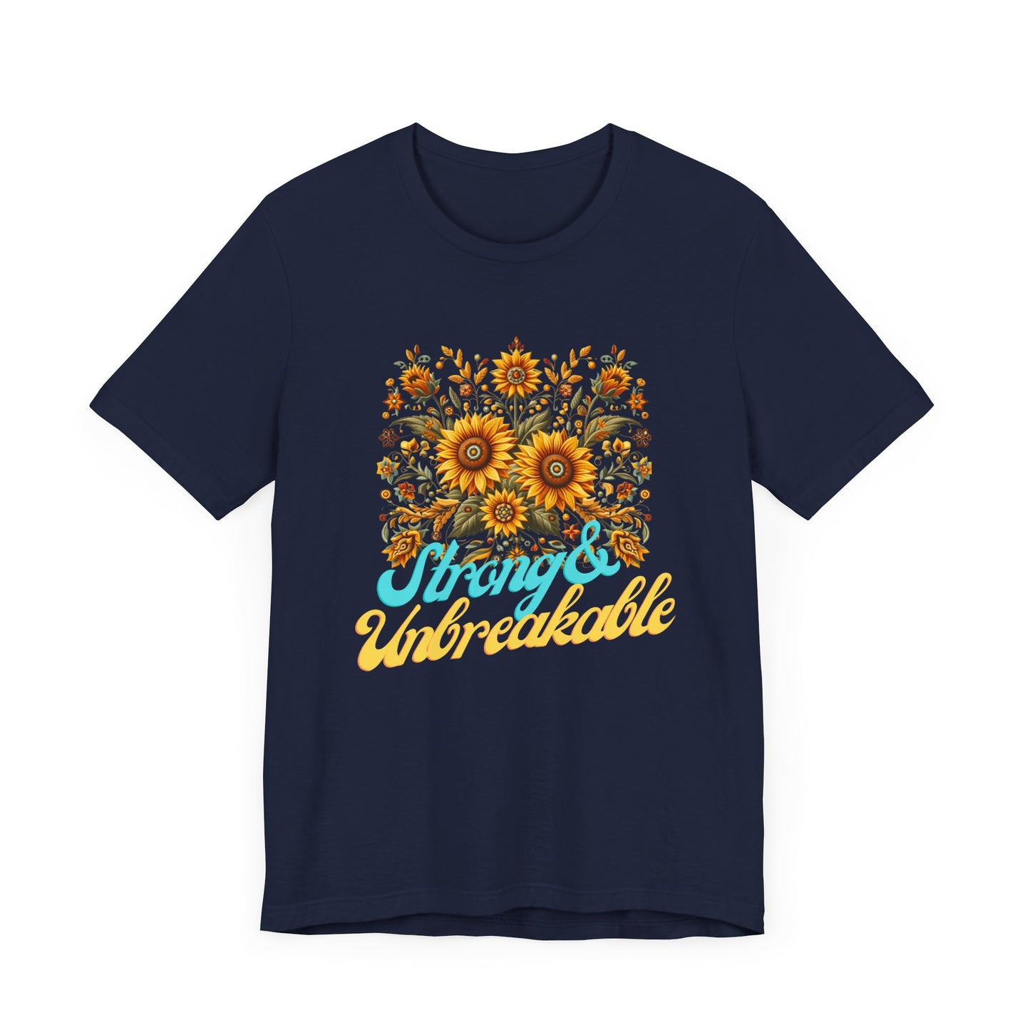 Unisex Floral Graphic Tee - Strong & Unbreakable