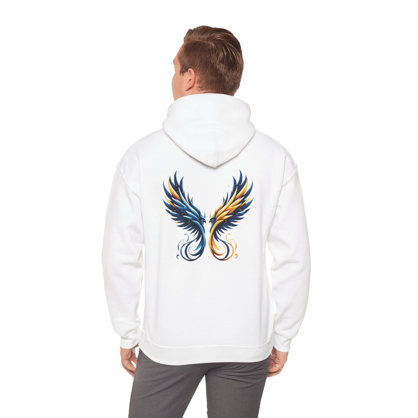 Blue and Yellow Phoenix Hoodie