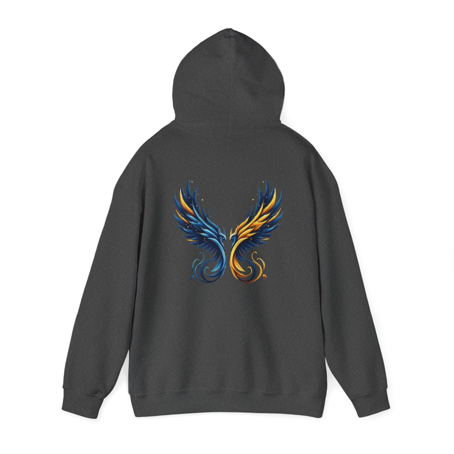 Blue and Yellow Phoenix Hoodie