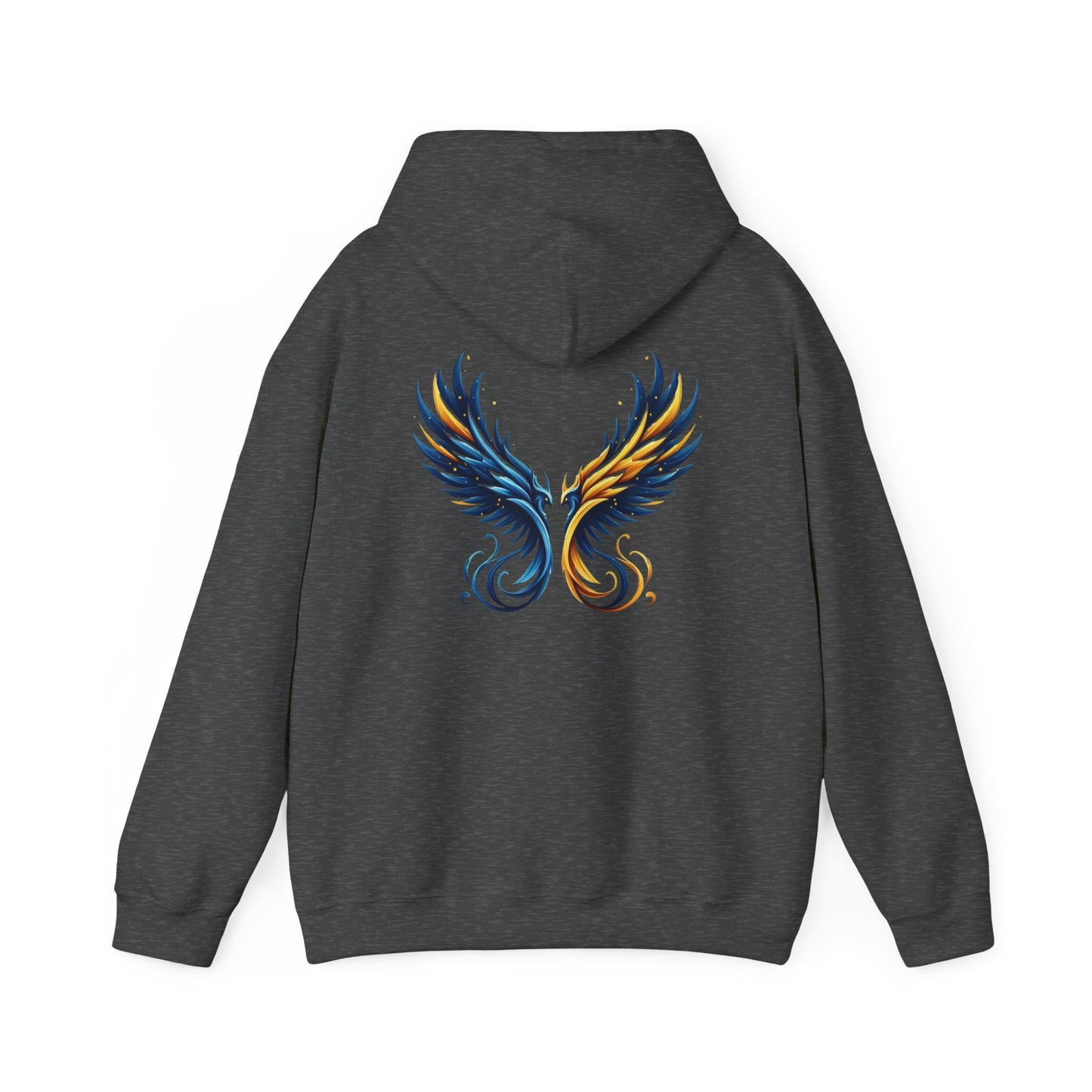 Blue and Yellow Phoenix Hoodie