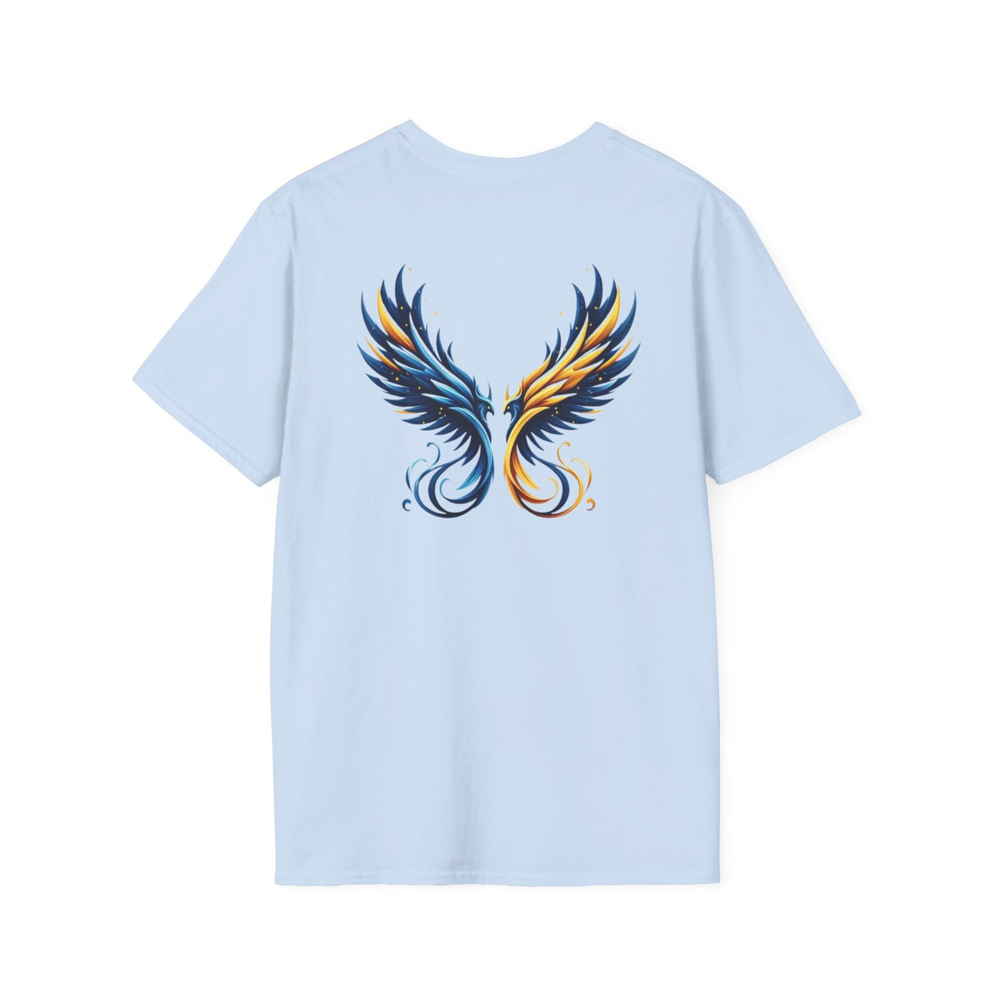 Blue and Yellow Phoenix Unisex T-Shirt