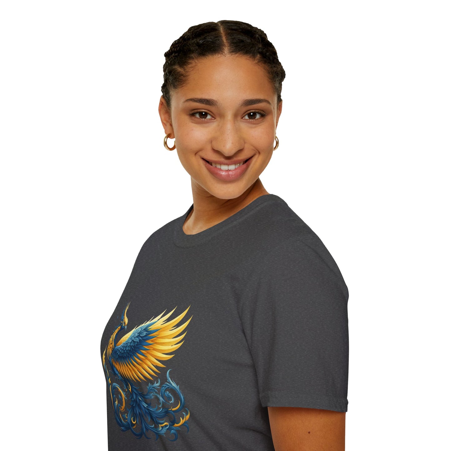 Blue and Yellow Phoenix Unisex T-Shirt