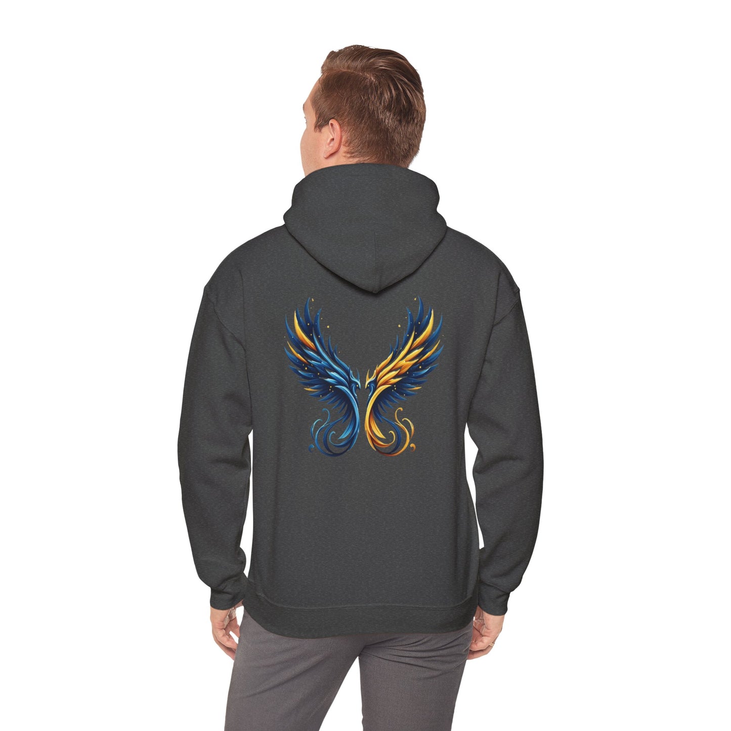 Blue and Yellow Phoenix Hoodie