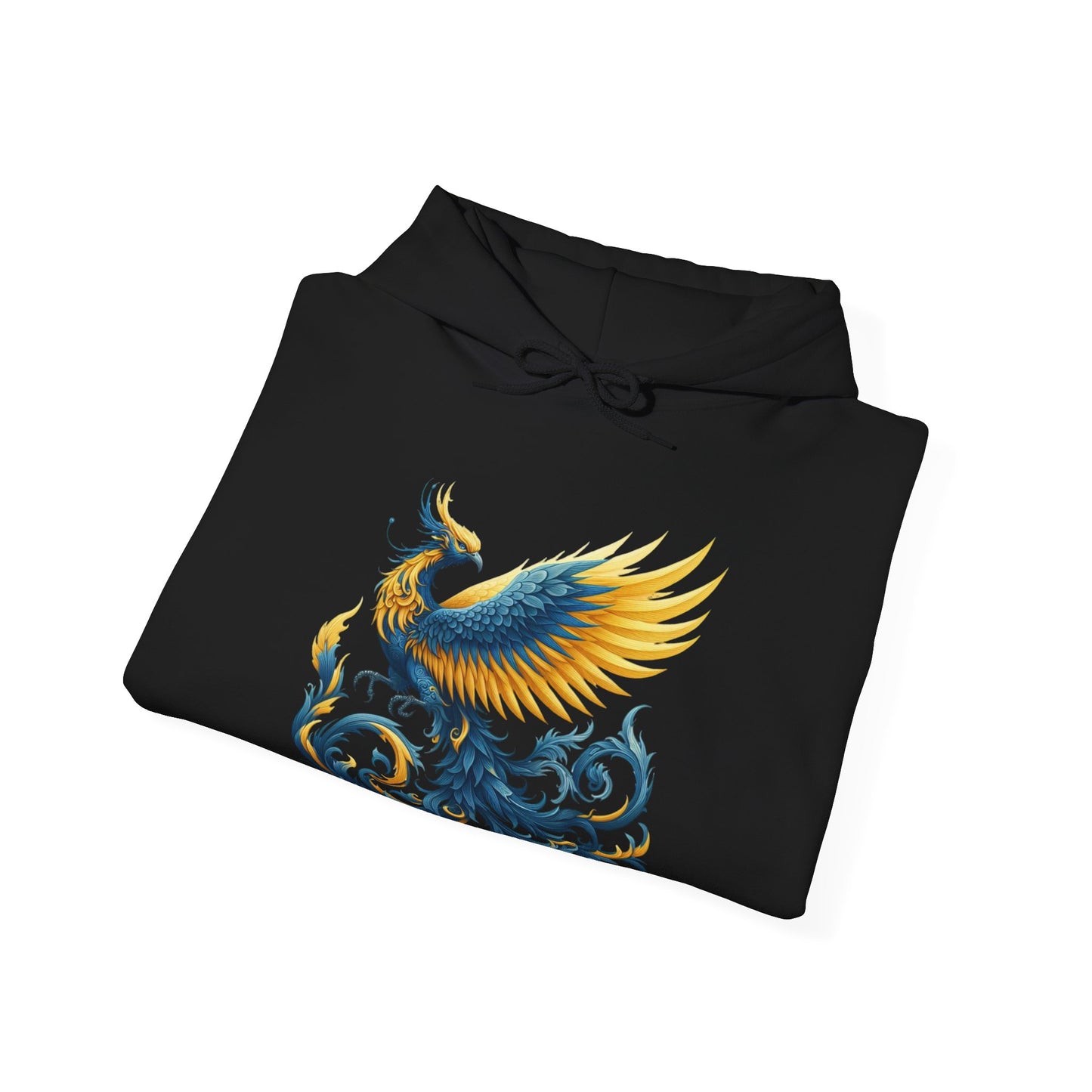 Blue and Yellow Phoenix Hoodie