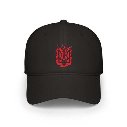 Baseball Cap with Ukrainian Trident Design