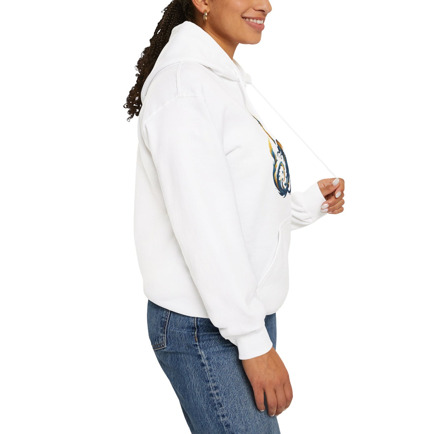 Blue and Yellow Phoenix Hoodie