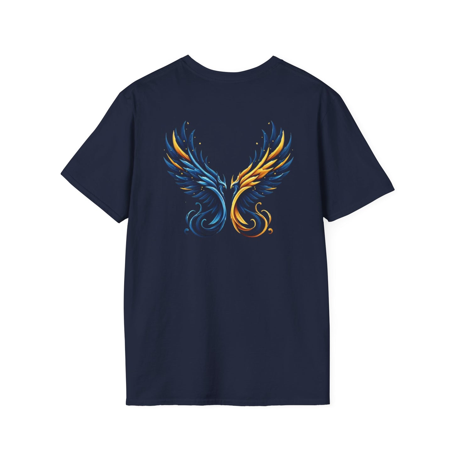 Blue and Yellow Phoenix Unisex T-Shirt