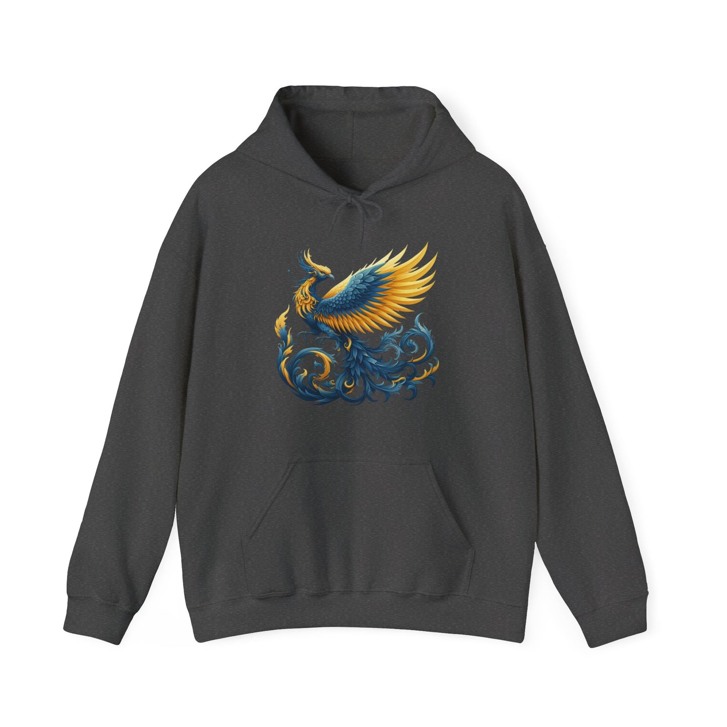 Blue and Yellow Phoenix Hoodie