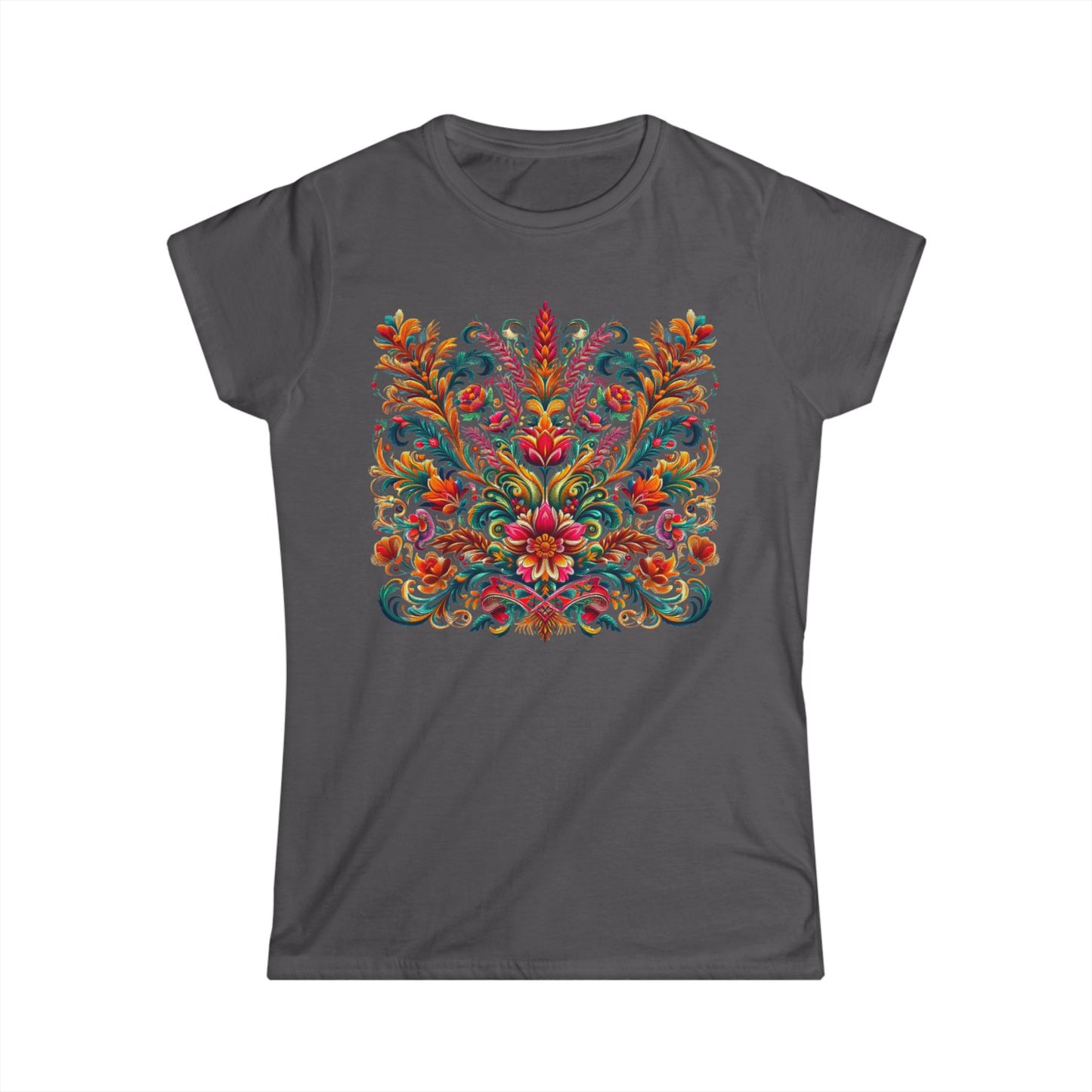 Floral Tee - Vibrant Ukrainian Design Women's Softstyle