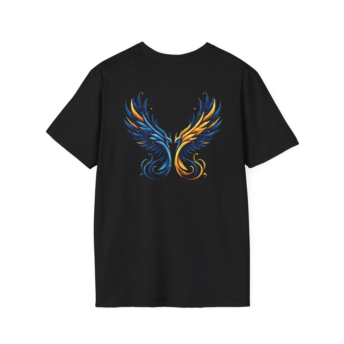 Blue and Yellow Phoenix Unisex T-Shirt