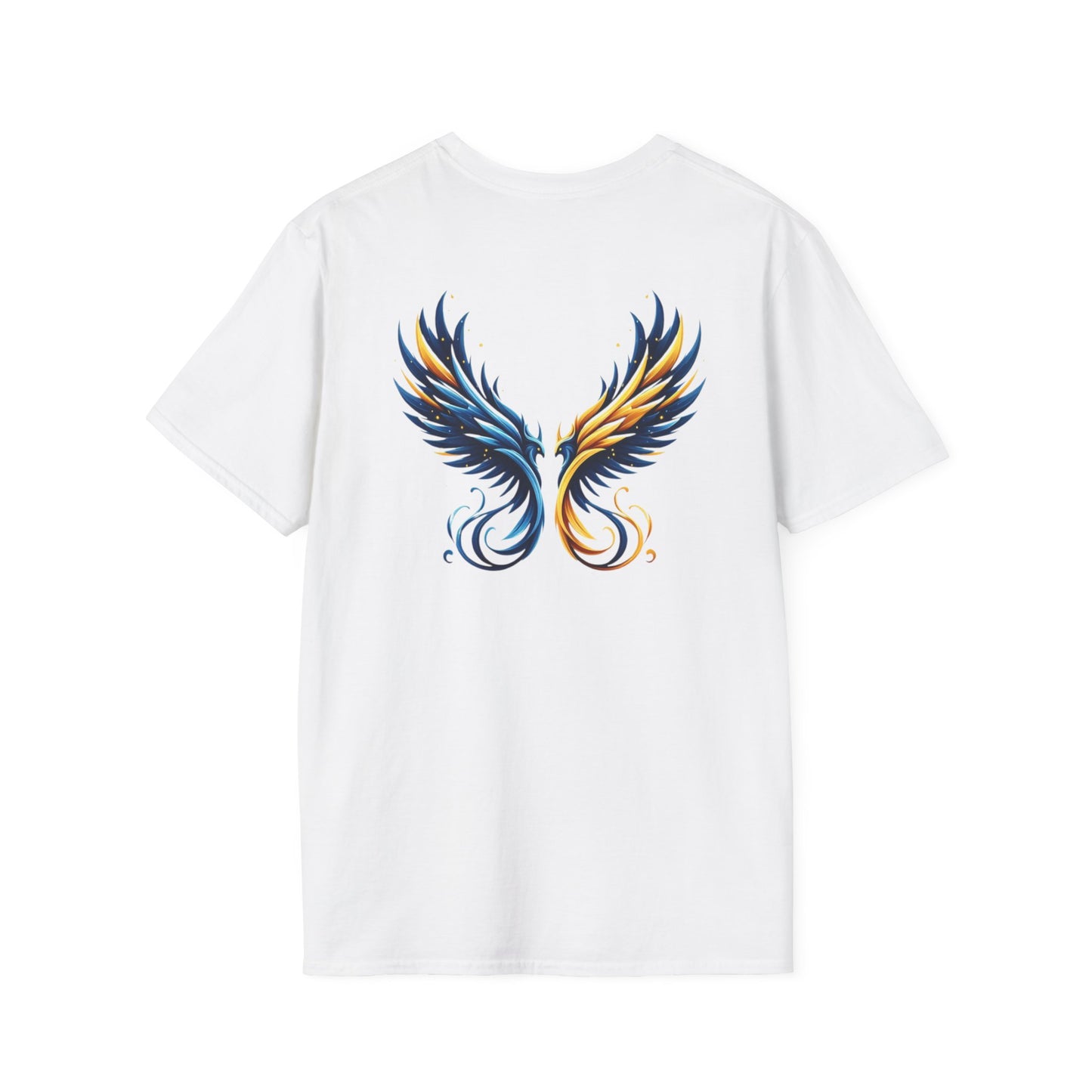 Blue and Yellow Phoenix Unisex T-Shirt