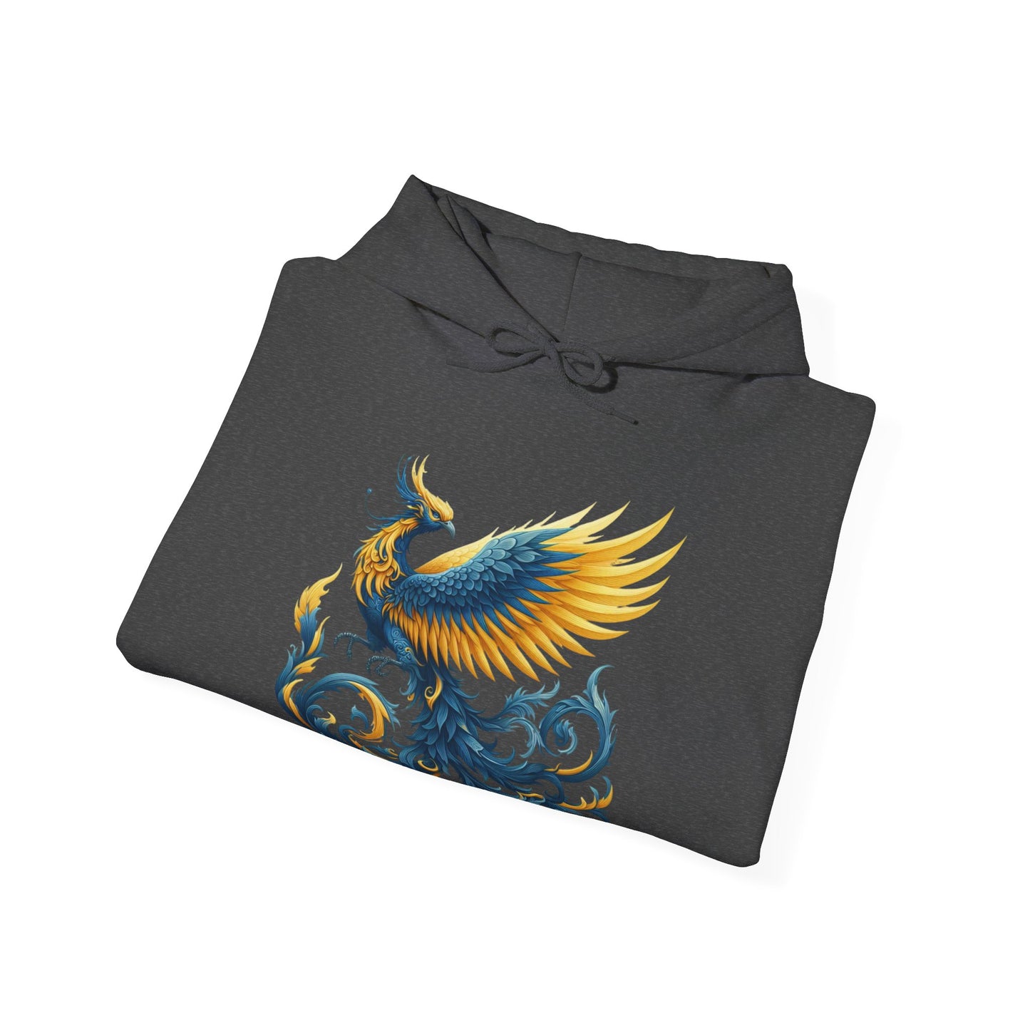 Blue and Yellow Phoenix Hoodie