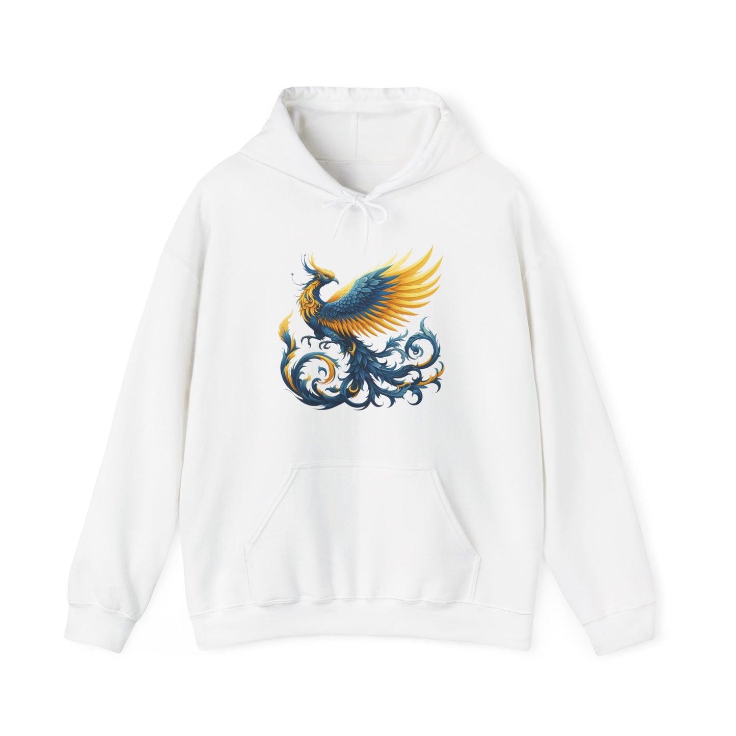 Blue and Yellow Phoenix Hoodie